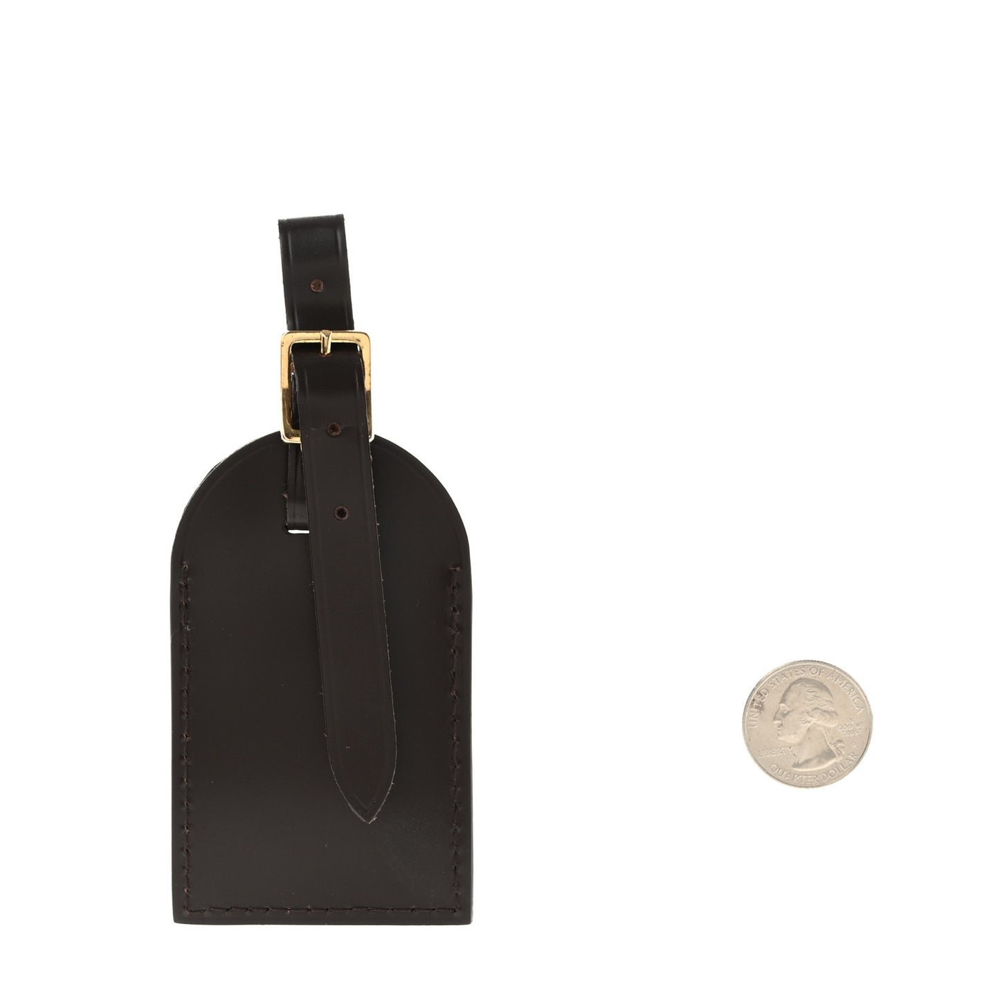 Calfskin Luggage Tag Ebene