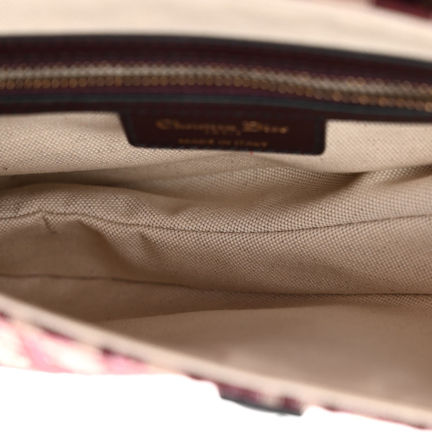 Christian Dior Oblique Saddle Bag Burgundy 5 of 11