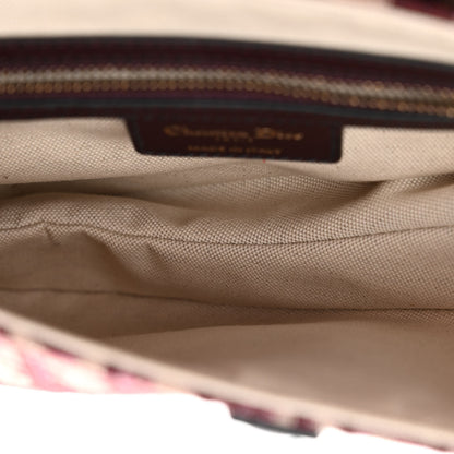 Christian Dior Oblique Saddle Bag Burgundy 5 of 11