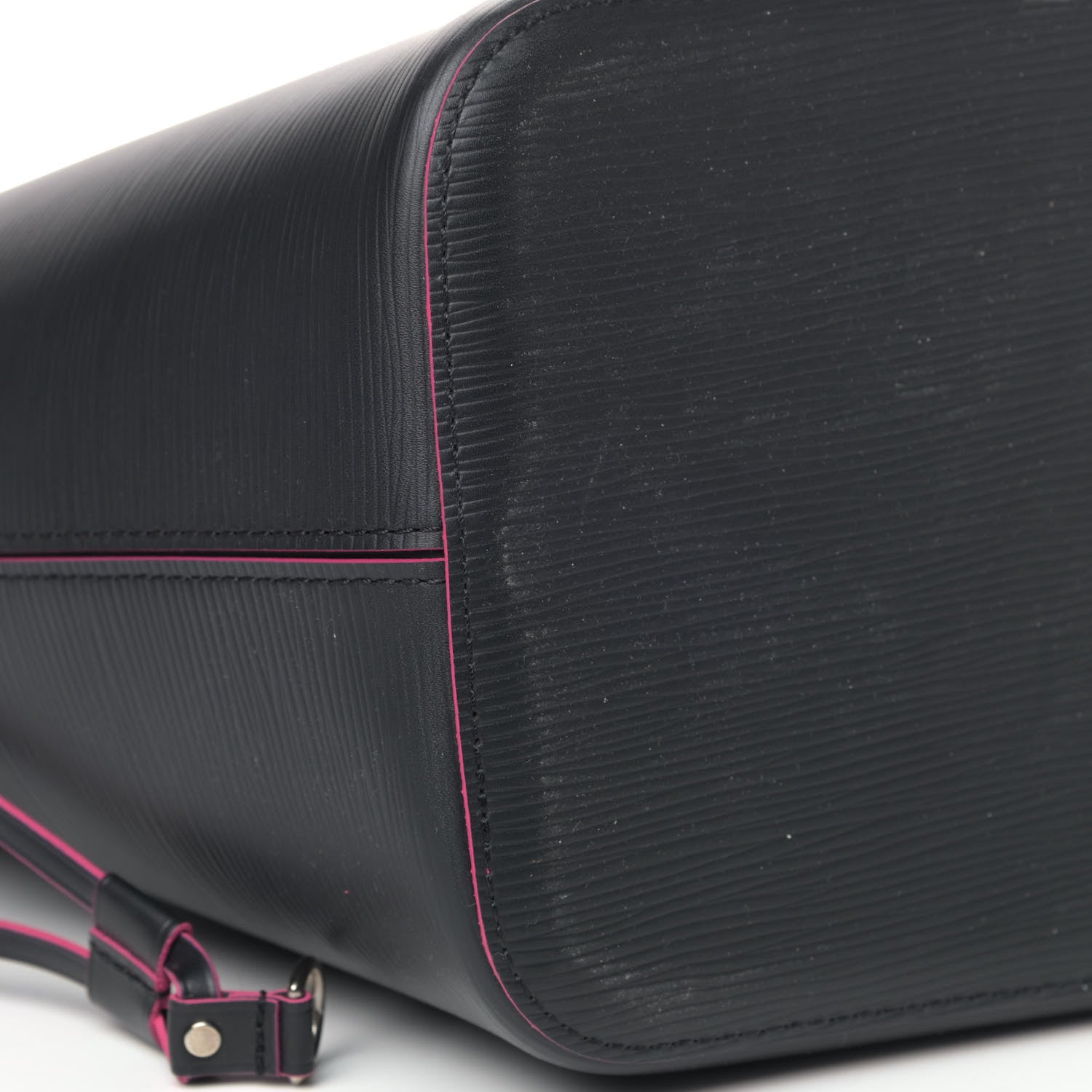 Louis Vuitton Epi Neverfull MM Black Hot Pink 5 of 6