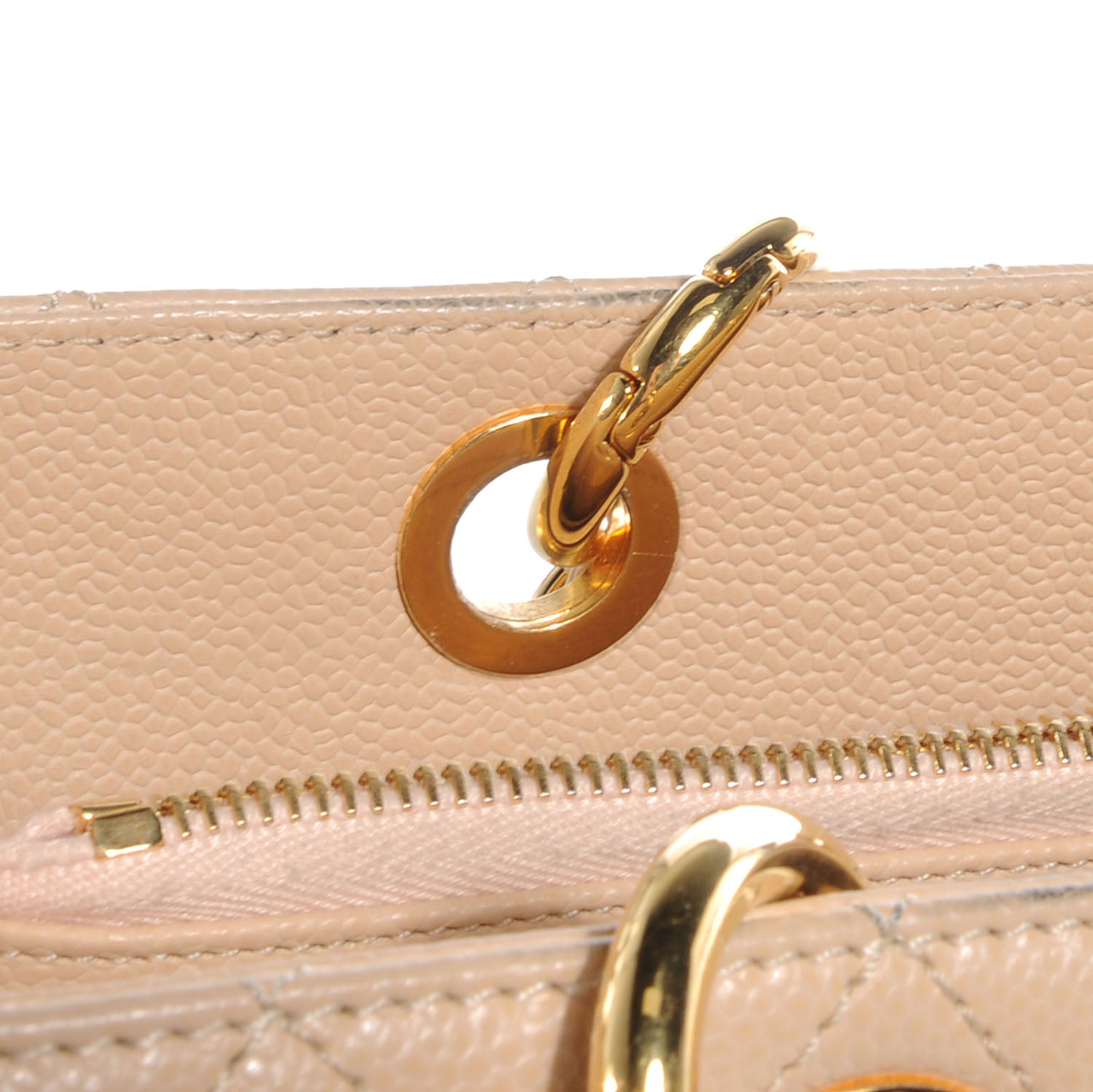 Chanel Caviar Quilted Grand Shopping Tote GST Beige 10 of 10