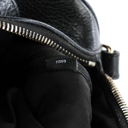 Alexander Wang Pebbled Lambskin Rocco Duffel Black Pale Gold Hardware 8 of 8