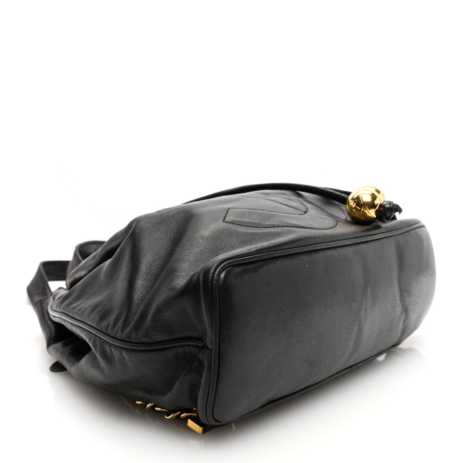 Chanel Lambskin CC Drawstring Backpack Black 4 of 10