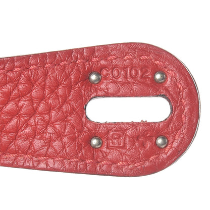 Hermes Taurillon Clemence Lindy 30 Rouge Casaque 7 of 12