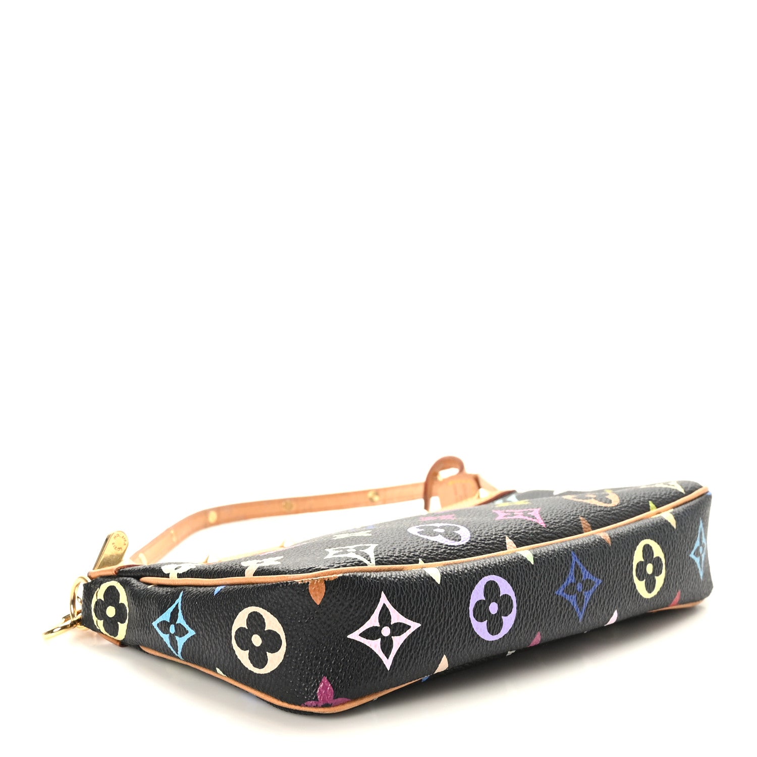 Louis Vuitton Monogram Multicolor Pochette Accessories Black 4 of 9