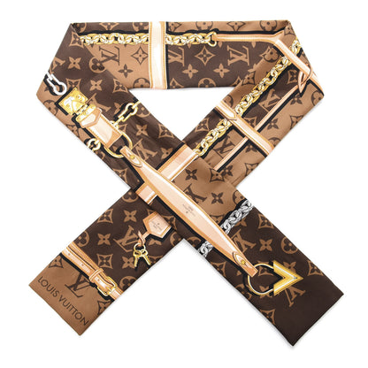 Louis Vuitton Silk Monogram Confidential Bandeau Brown 1 of 4