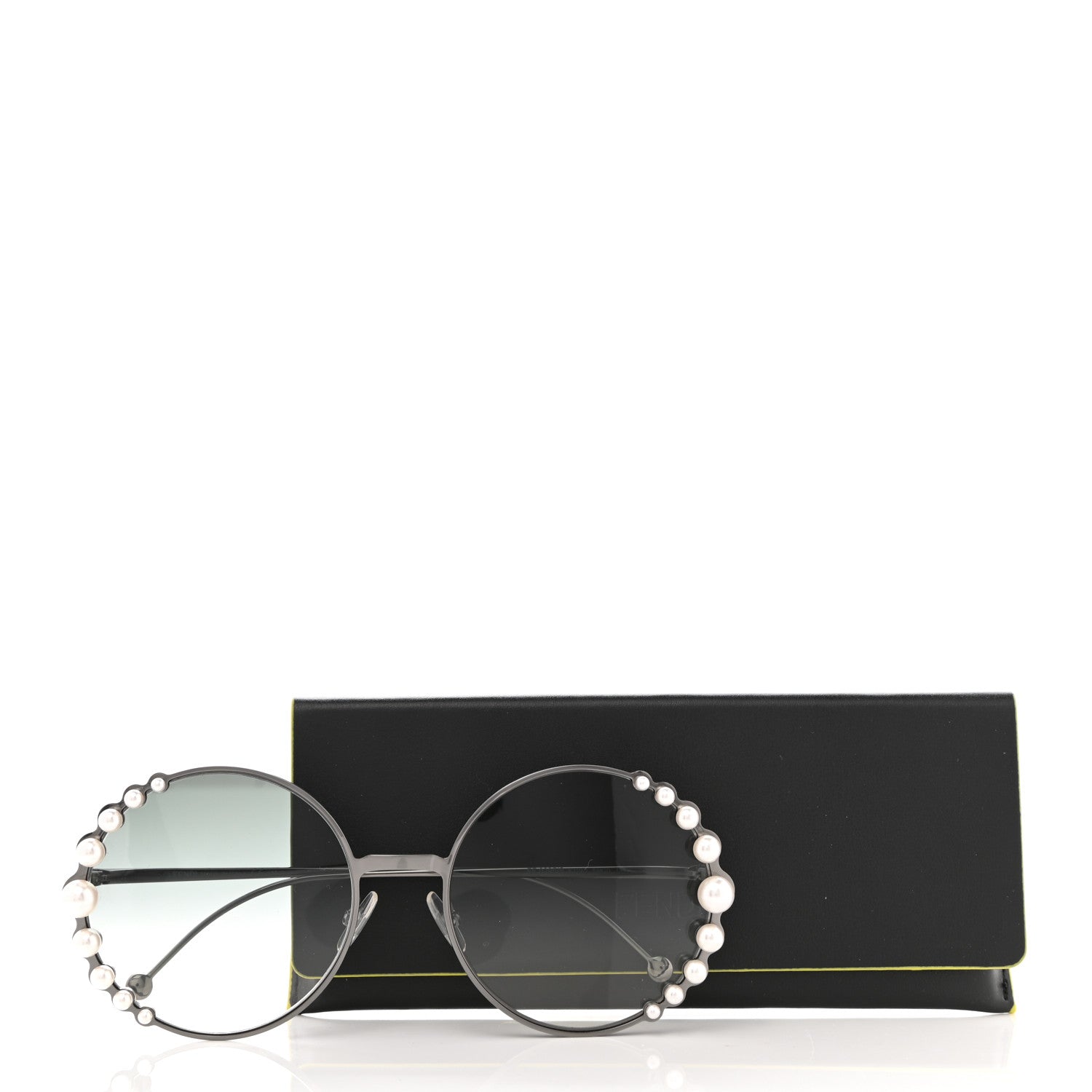 Fendi Crystal Round Sunglasses FF0324/S Silver 7 of 7