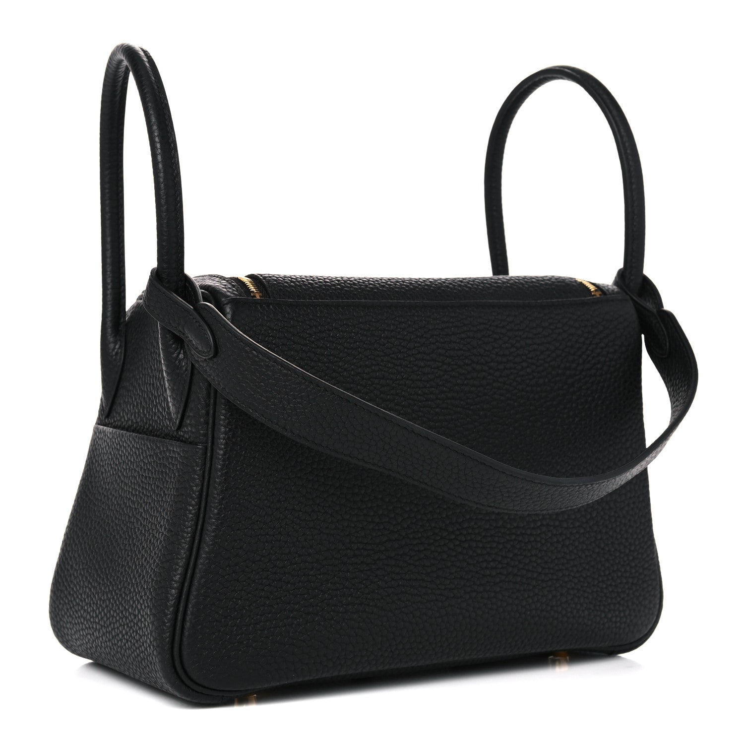 Hermes Taurillon Clemence Lindy 26 Black 3 of 9