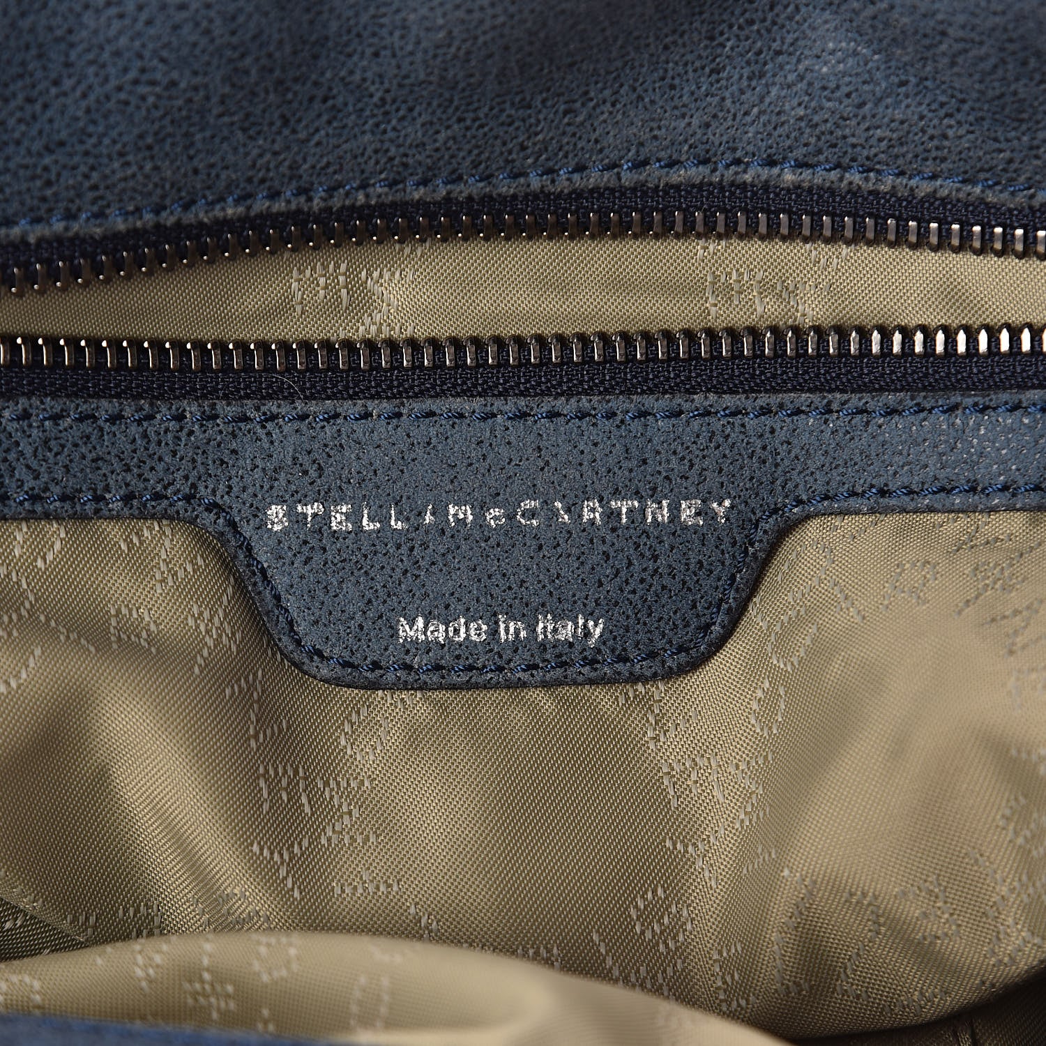 Stella McCartney Shaggy Deer Large Falabella Fold Over Tote Blue 6 of 9