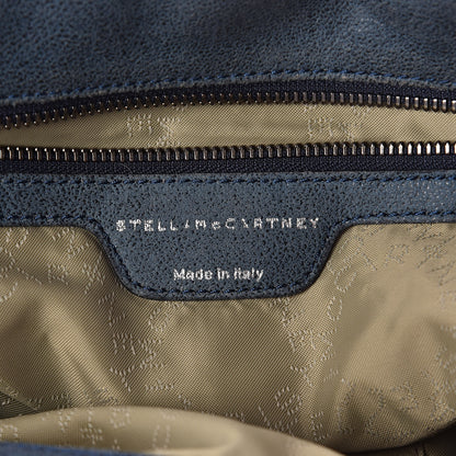 Stella McCartney Shaggy Deer Large Falabella Fold Over Tote Blue 6 of 9