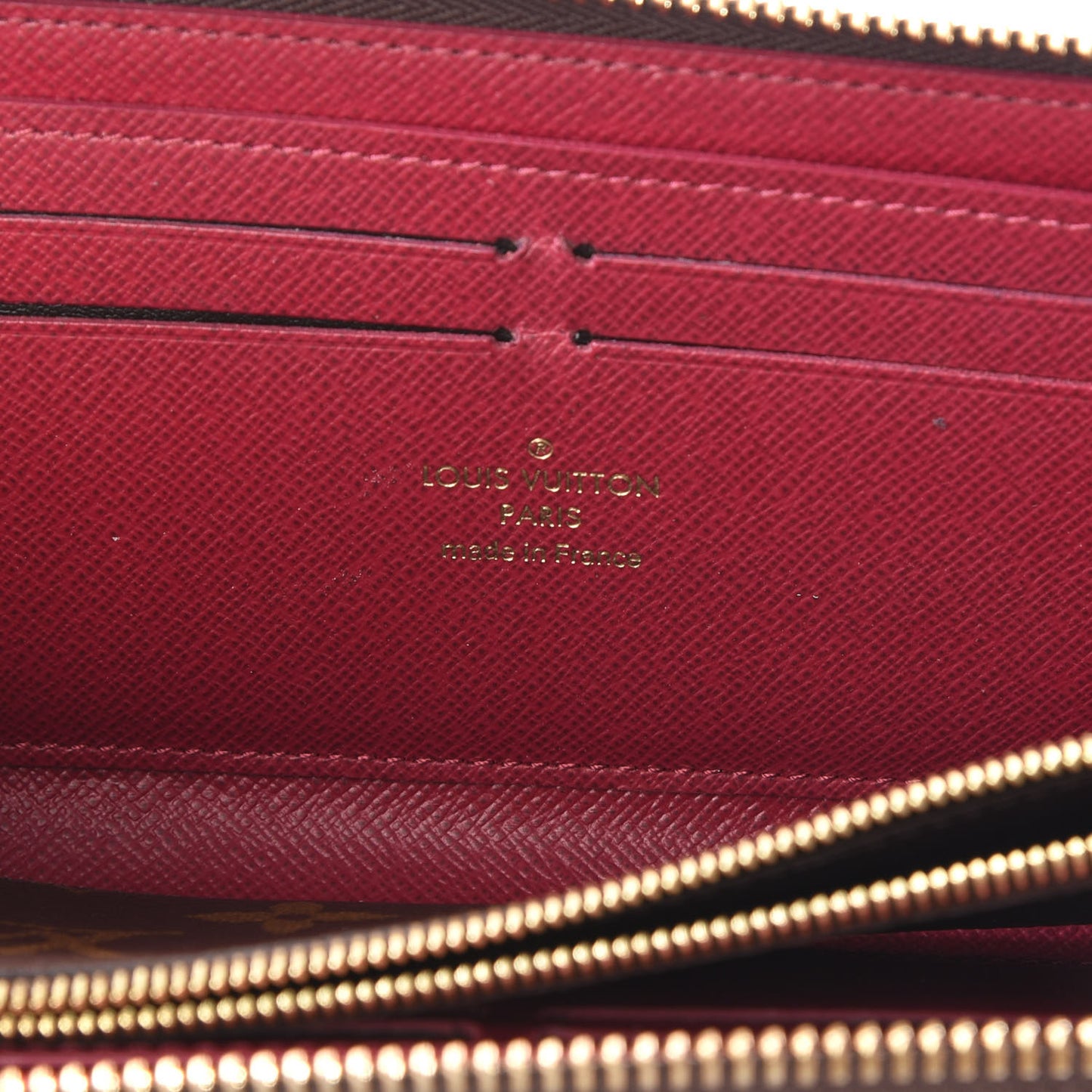 Monogram Clemence Wallet Fuchsia