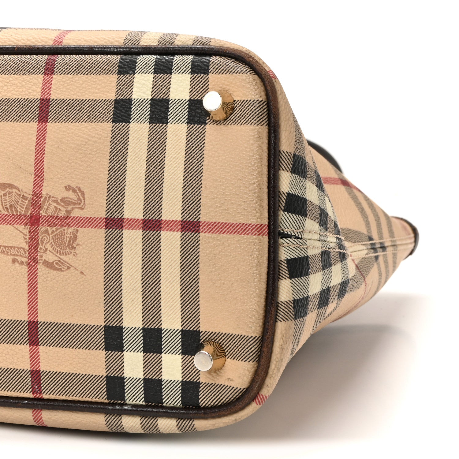 Burberry Haymarket Check Medium Regent Tote Chocolate 1819441