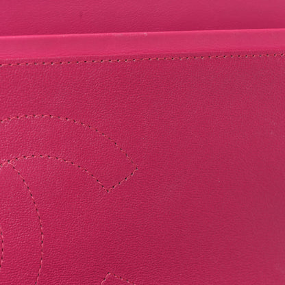 Chanel Patent Quilted Jumbo Double Flap Fuchsia 12 of 23