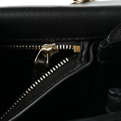 Gucci Roxy Calfskin Small Blondie Top Handle Shoulder Flap Bag Black 11 of 12
