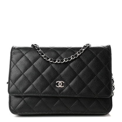 Chanel Caviar Quilted Wallet On Chain WOC Black 1 of 10