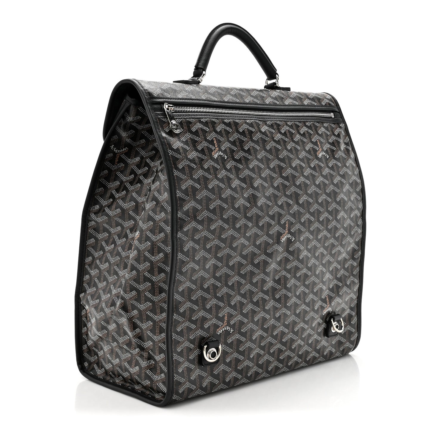 Goyardine Saint Leger Soft Briefcase Backpack Black