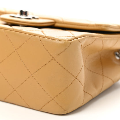 Chanel Lambskin Quilted Mini Square Flap Beige 9 of 9