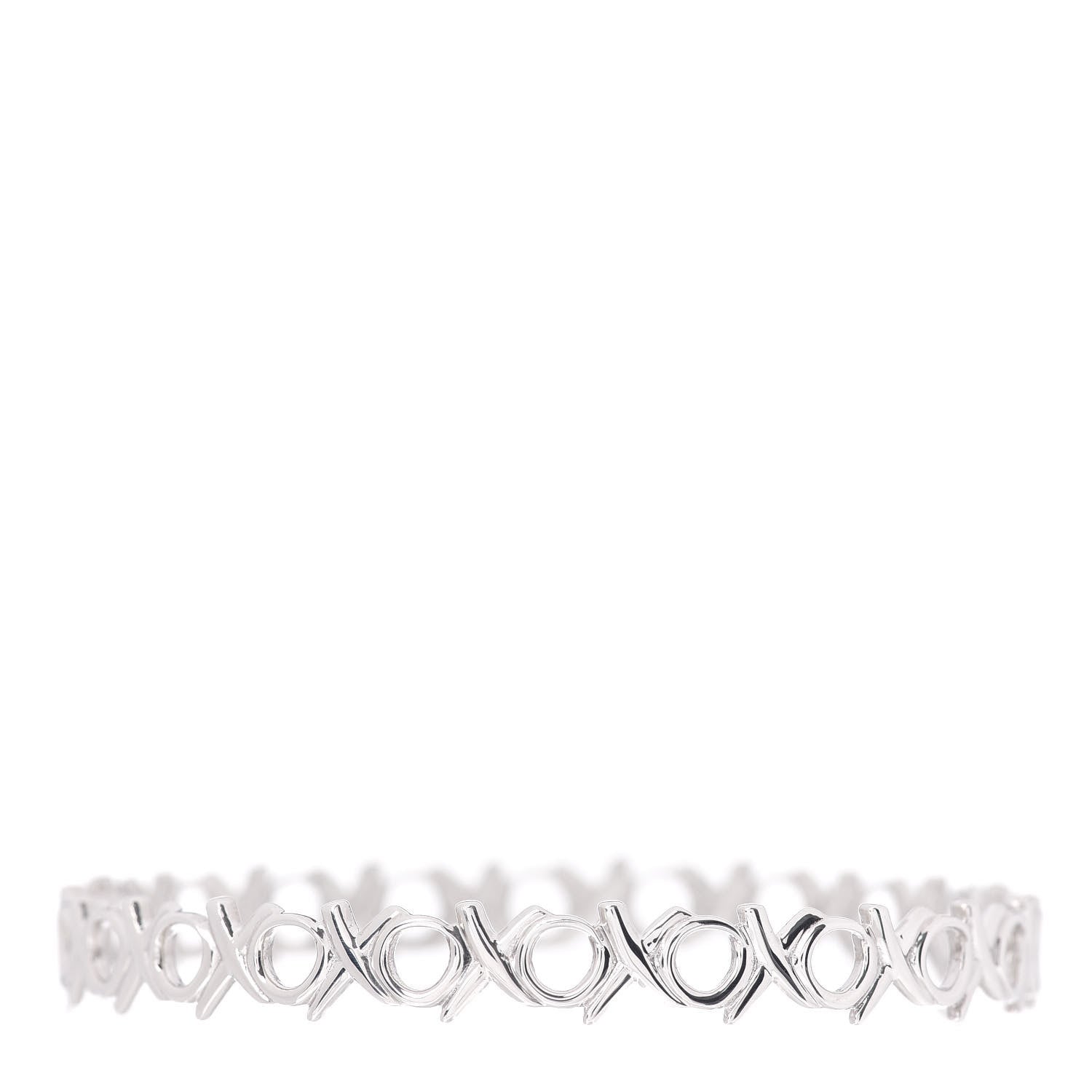 Tiffany Sterling Silver Paloma Picasso Love & Kisses Bangle Bracelet 3 of 4