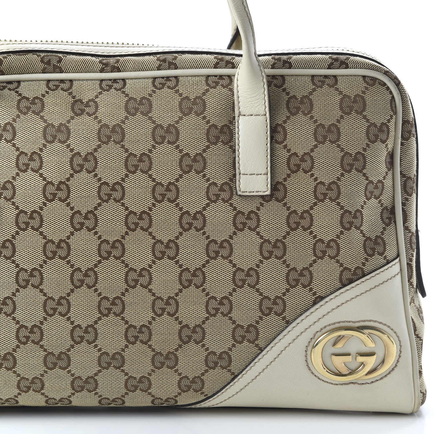 Gucci Monogram Medium New Britt Boston Off White 10 of 10