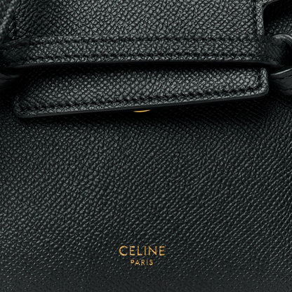 Celine Grained Calfskin Pico Belt Bag Black 7 of 10