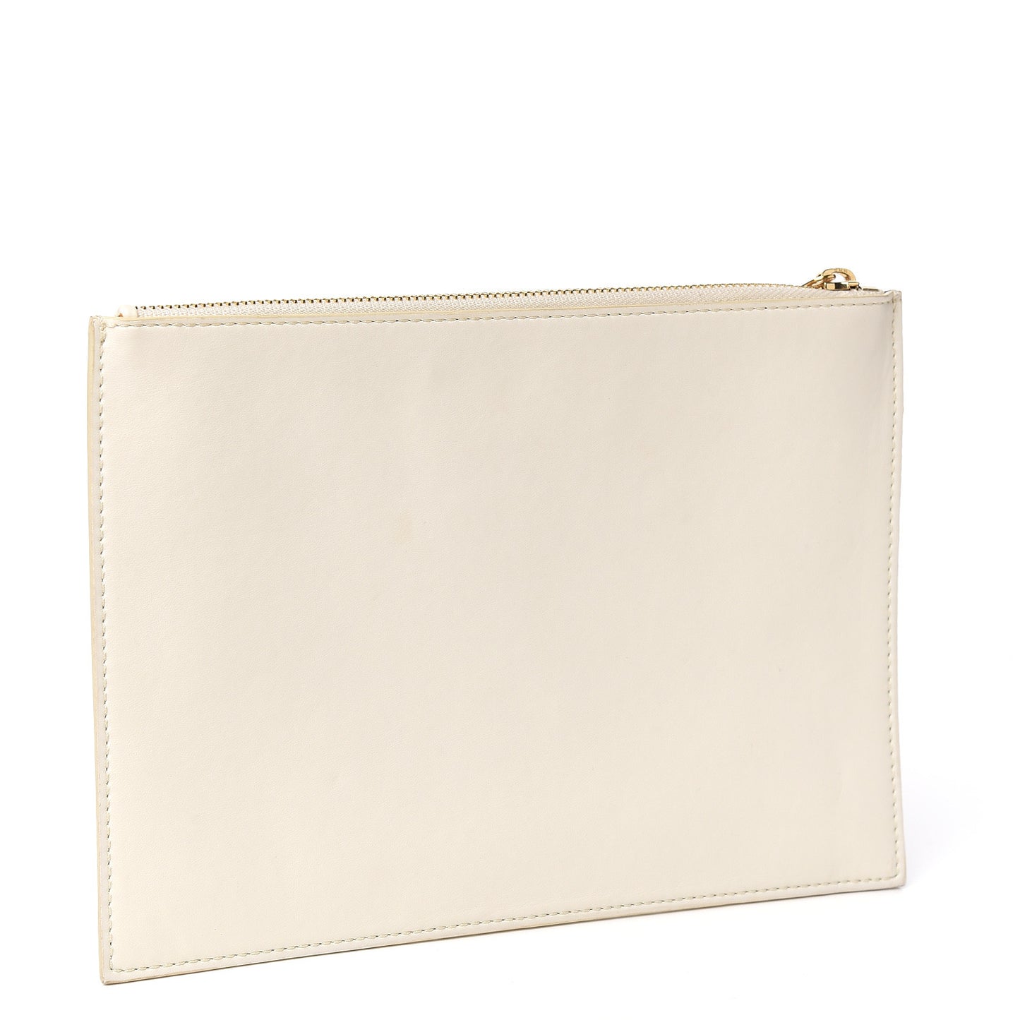 Alter Nappa Star Zipped Clutch White