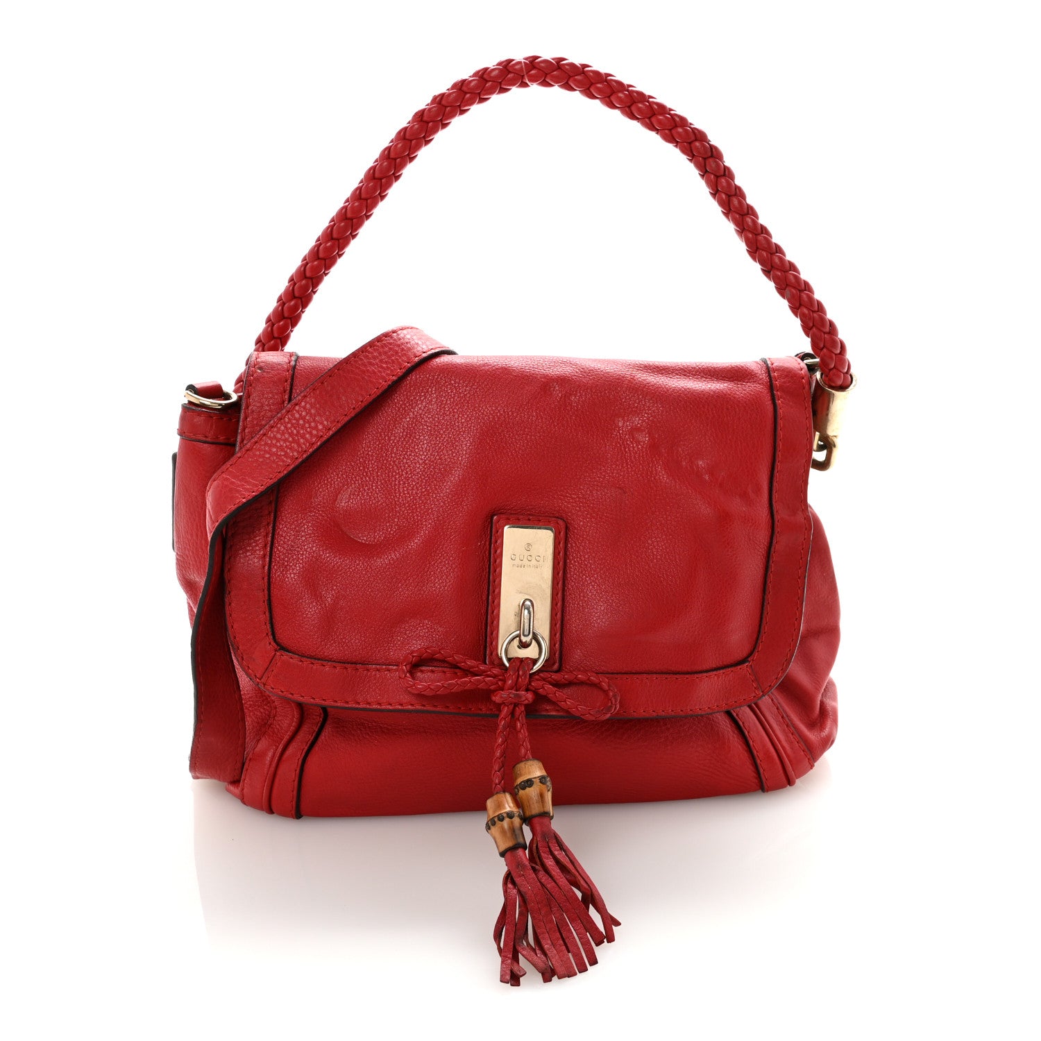 Gucci Cellarius Calfskin Medium Bella Flap Bag Vulcanic Red 1 of 10