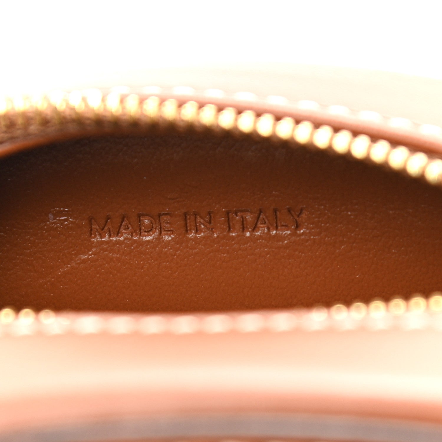 Celine Smooth Calfskin Cuir Small Triomphe Oval Crossbody Purse Tan 5 of 8