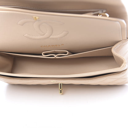 Chanel Lambskin Quilted Medium Double Flap Beige 5 of 11