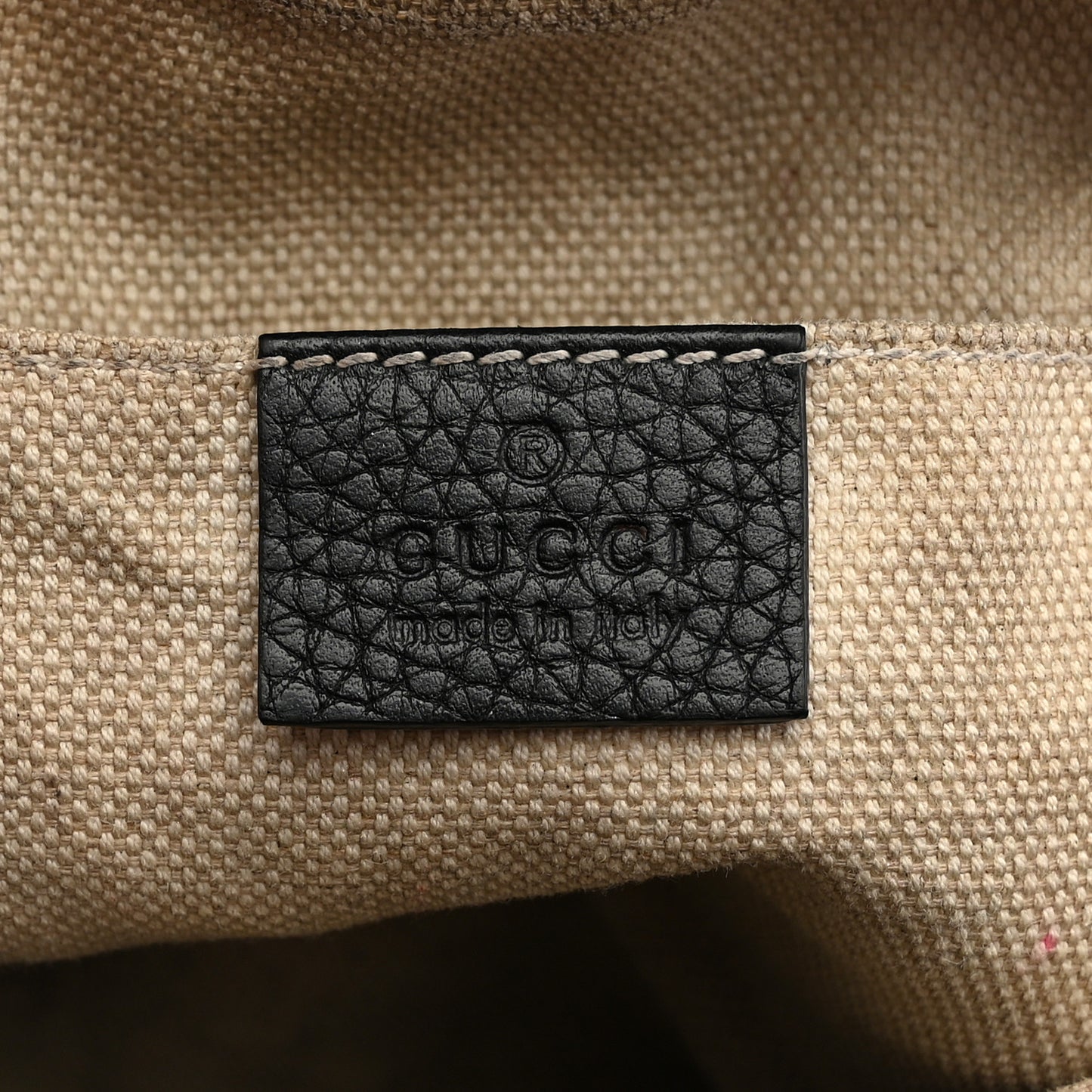 Pebbled Calfskin Small Soho Disco Bag Black
