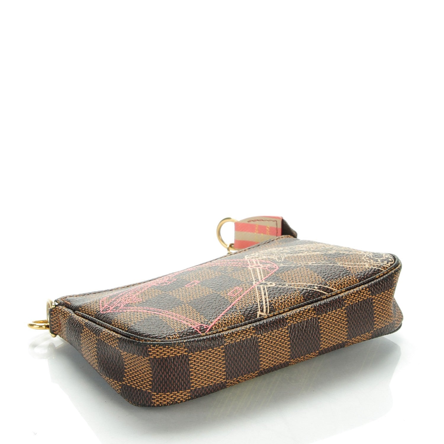 Louis Vuitton Damier Ebene 2014 Christmas Animation Mini Pochette Accessories 4 of 7