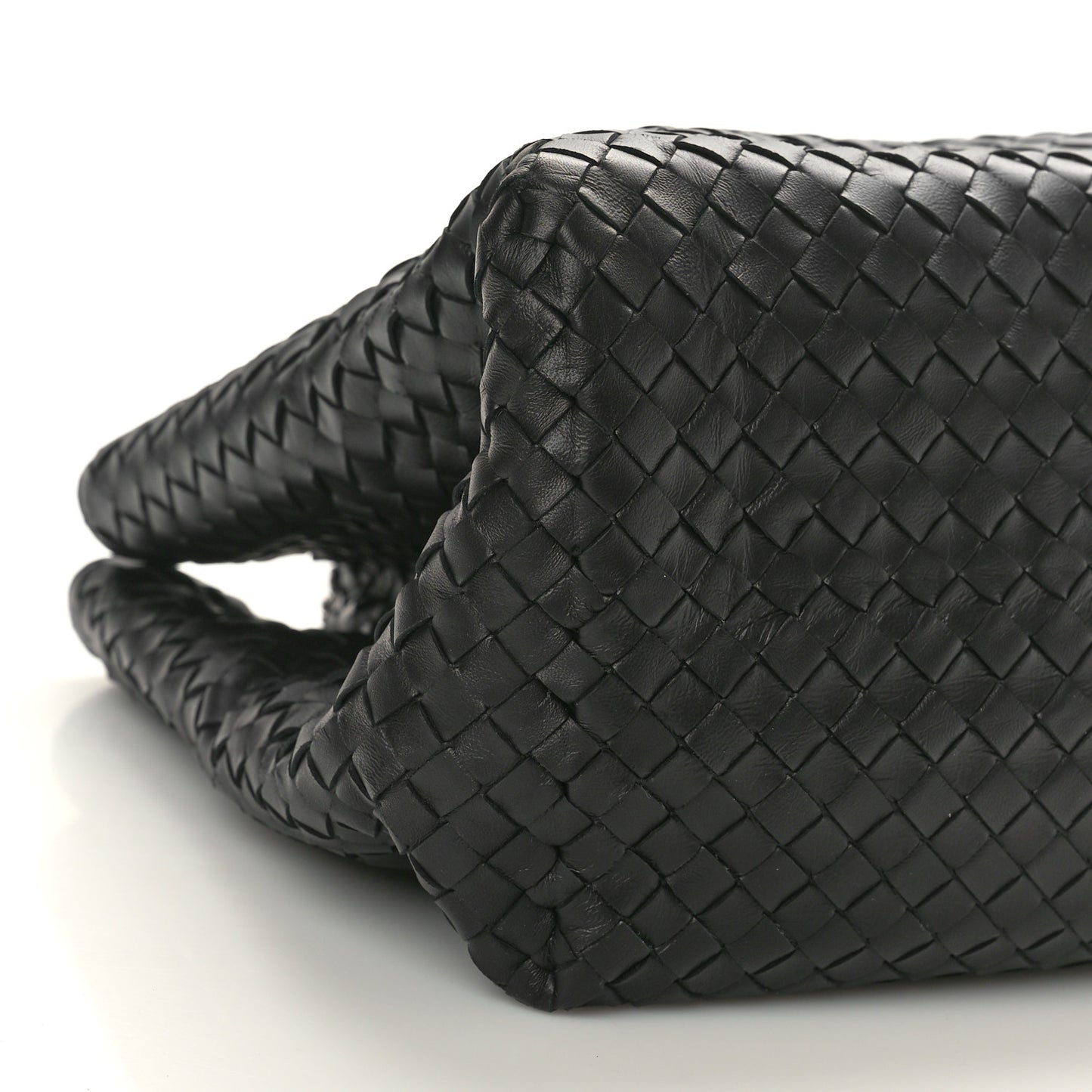 Nappa Intrecciato Classic Chain Strap Tote Black