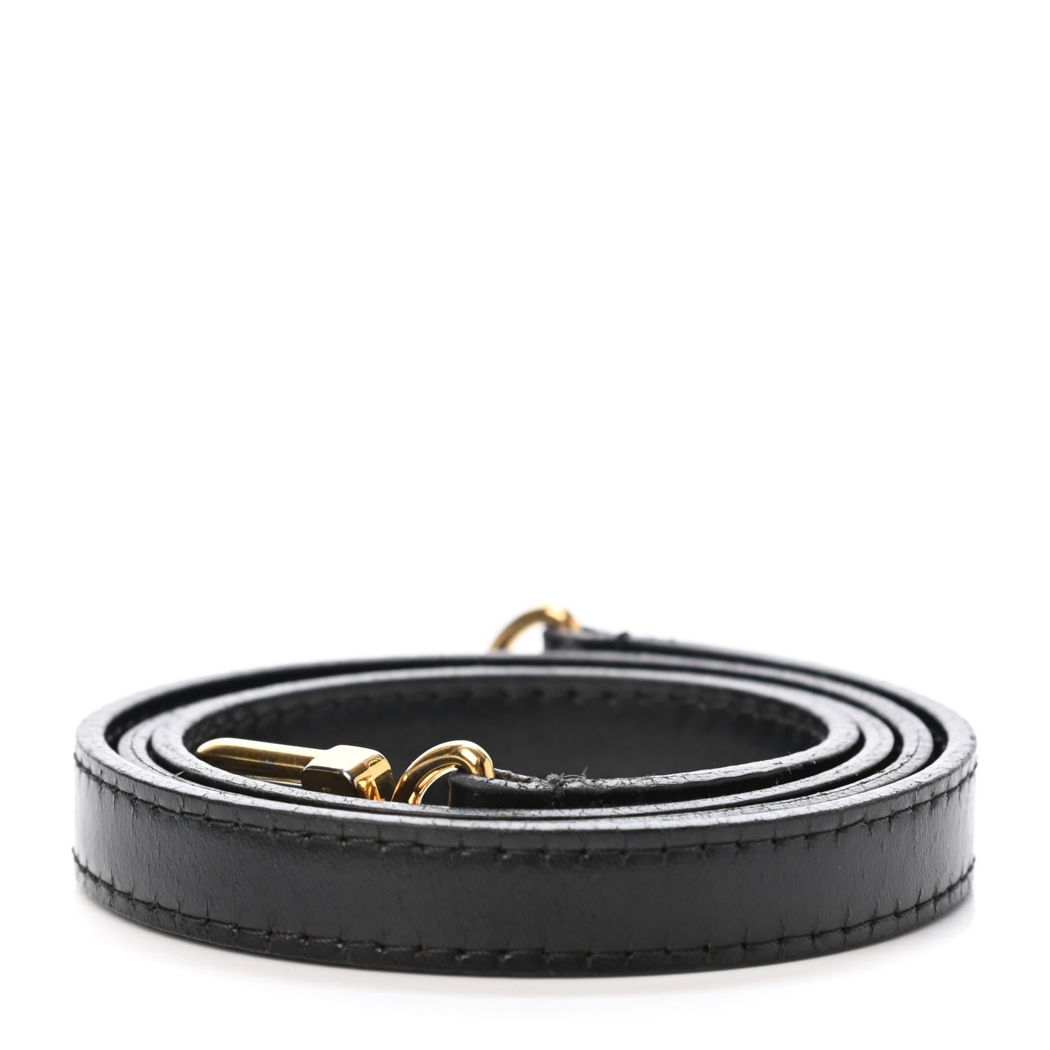 Louis Vuitton Calfskin 12mm Shoulder Strap Black 2 of 3