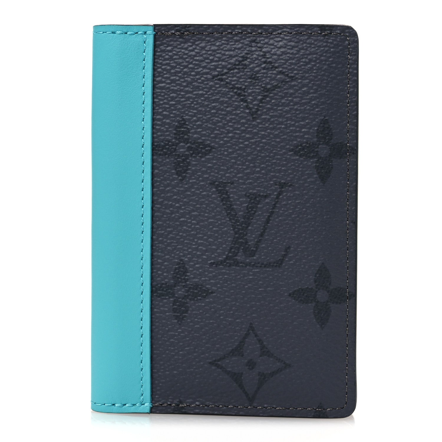Louis Vuitton Monogram Macassar Pocket Organizer NM Turquoise 1 of 6