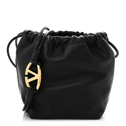 Valentino Garavani Nappa Vlogo Pouf Pouch Black 1 of 9