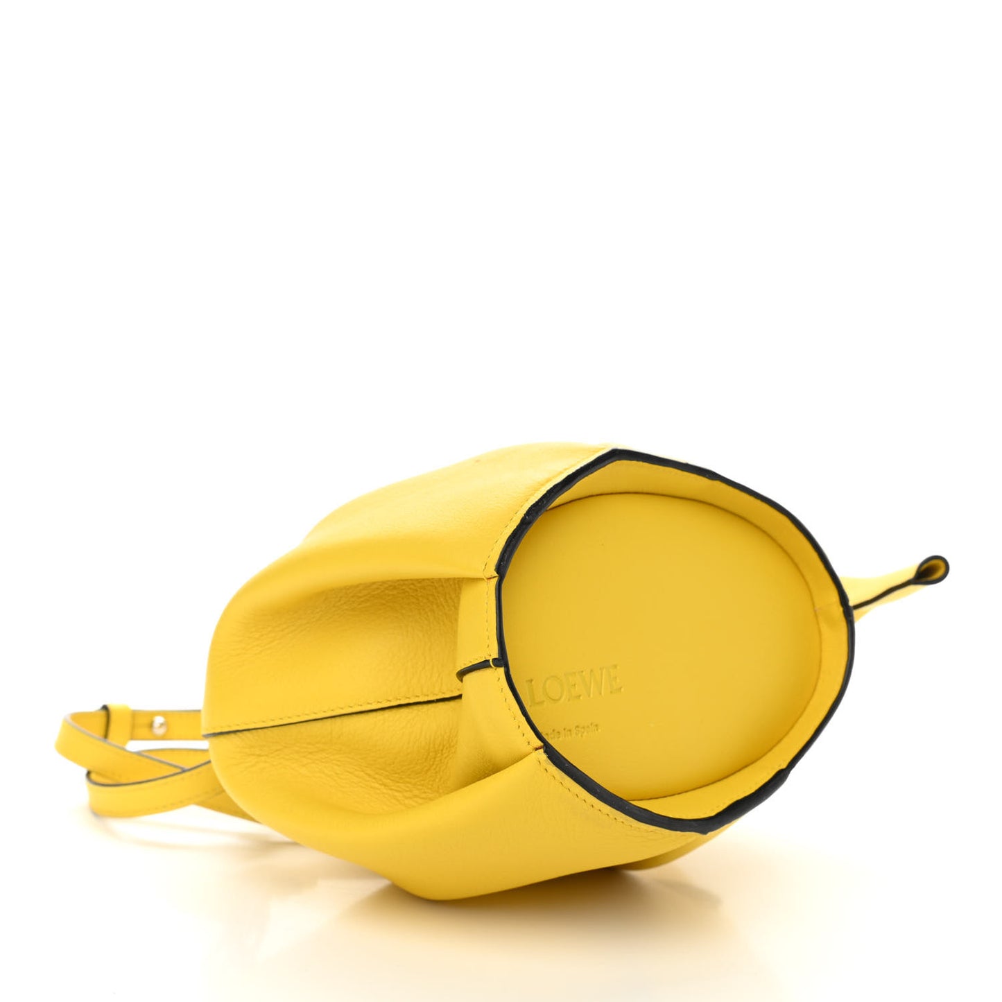 Calfskin Mini Elephant Crossbody Bag Yellow