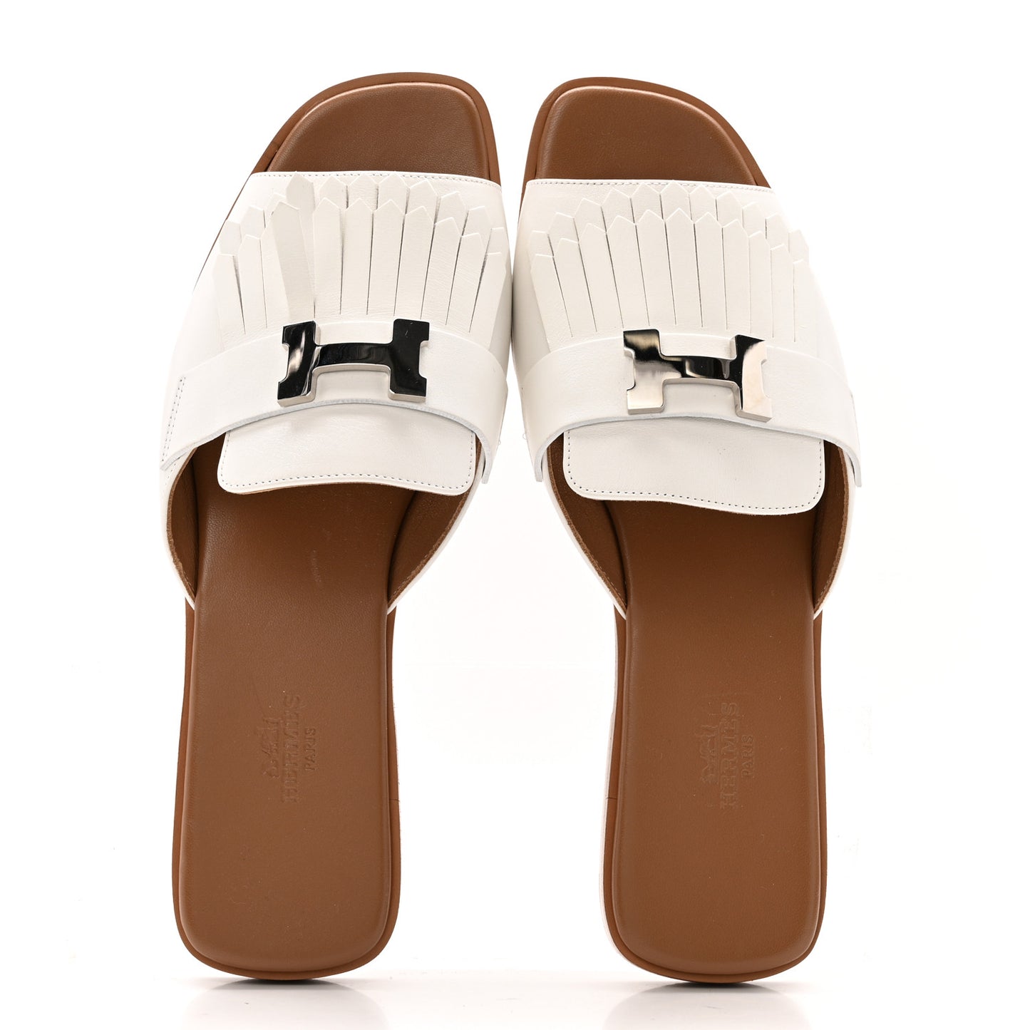 Calfskin Auteuil Sandals 40 White