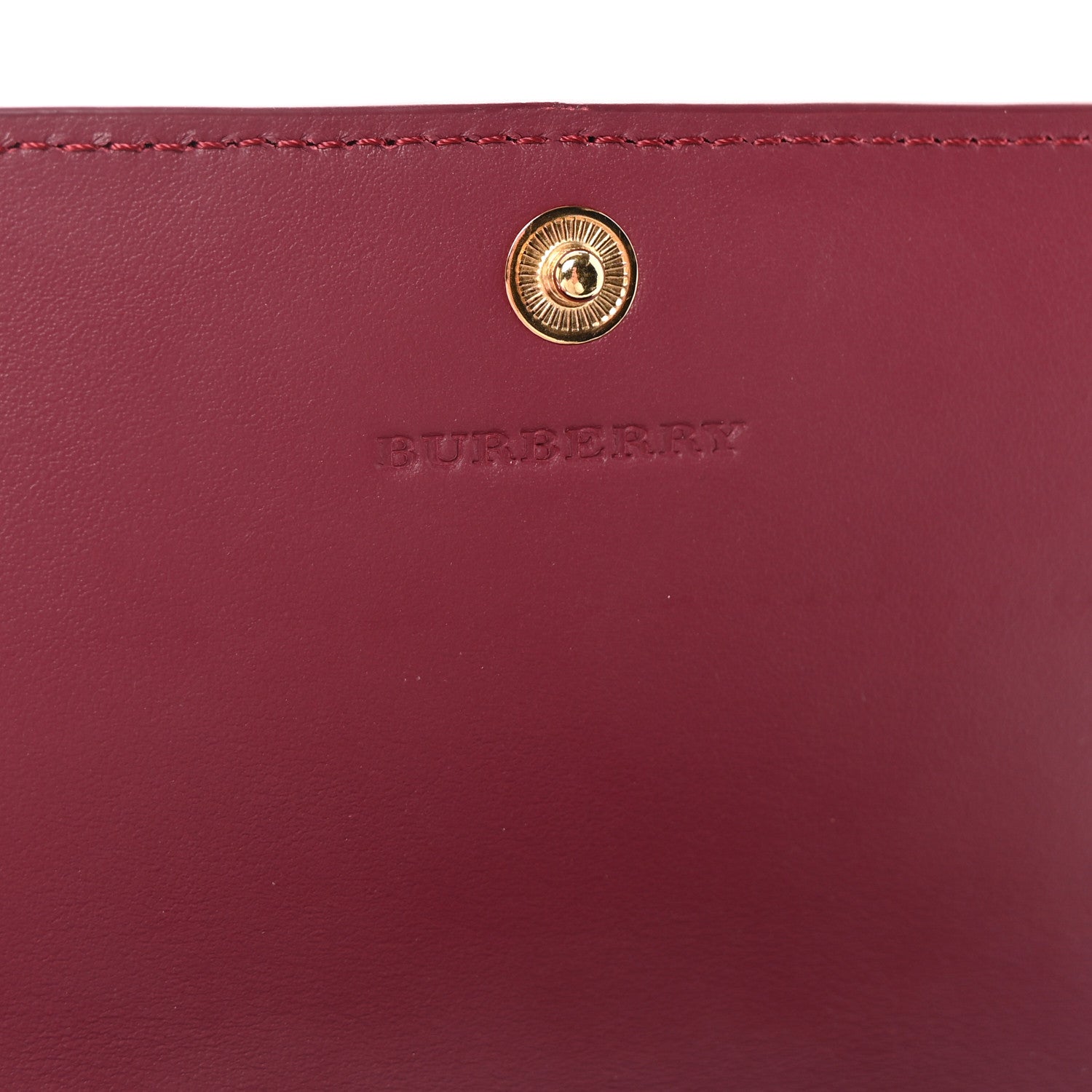 Burberry Haymarket Check Harris Wallet Burgundy 6 of 7