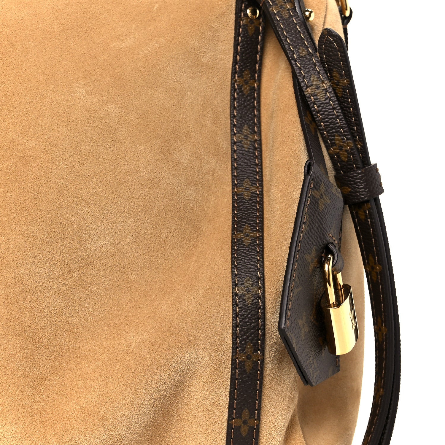 Louis Vuitton Suede Monogram Express MM Hazelnut 7 of 10