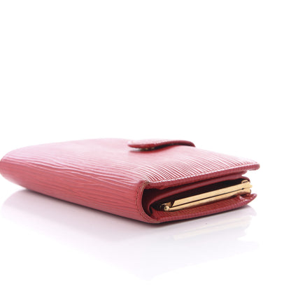 Louis Vuitton Epi French Purse Wallet Castillan Red 8 of 8