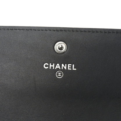 Chanel Shiny Calfskin Quilted Reissue Flap Card Holder Black 7 of 8