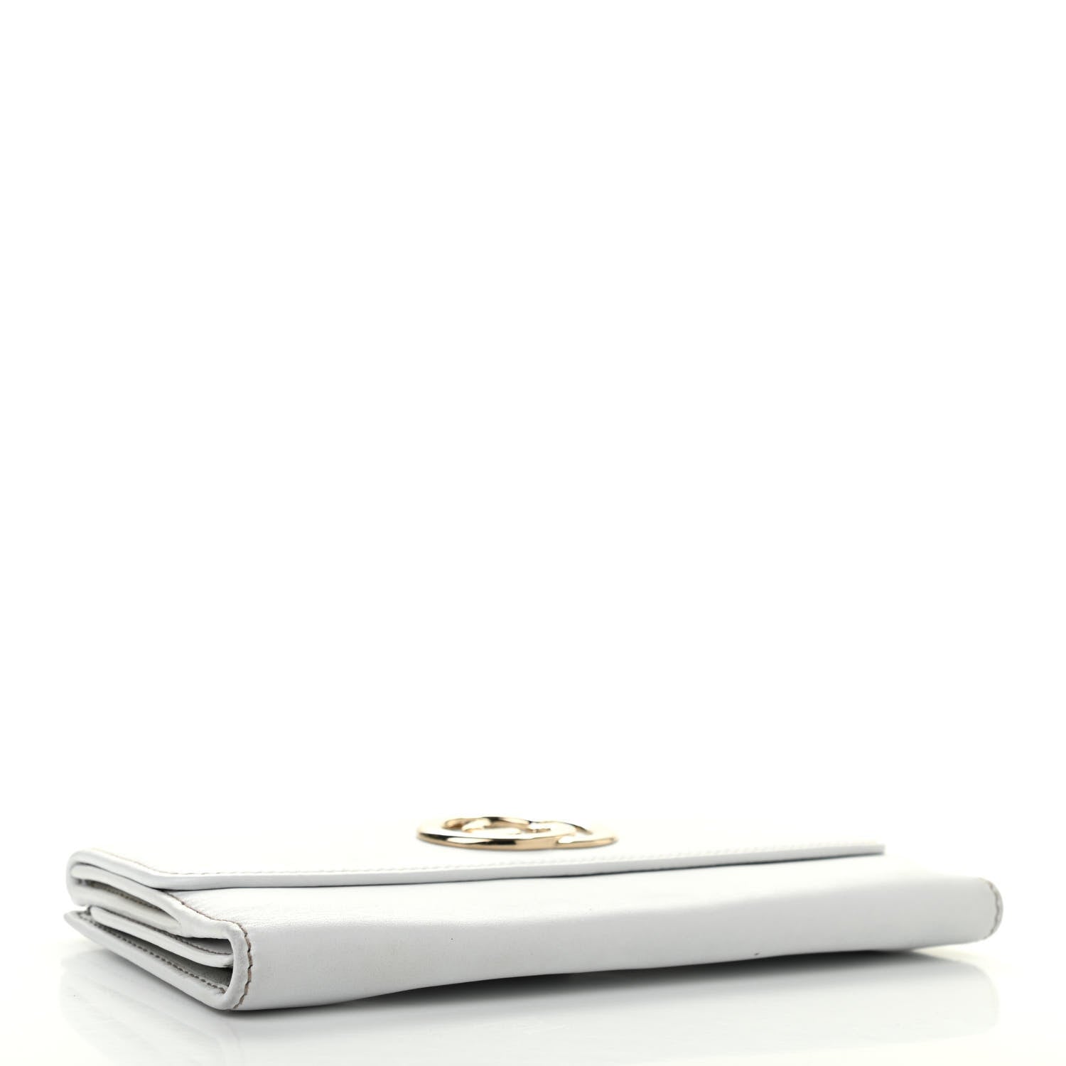 Gucci Calfskin Britt Continental Wallet White 4 of 12
