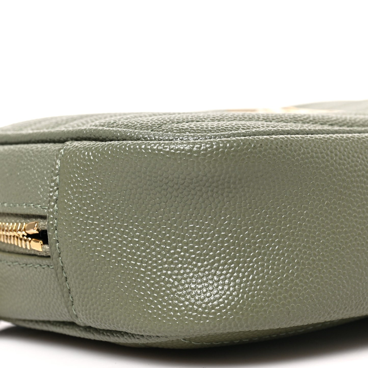 Grain De Poudre Matelasse Monogram Mini Lou Camera Bag Light Sage