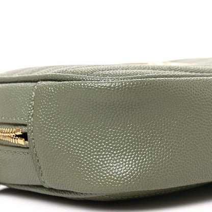 Saint Laurent Grain De Poudre Matelasse Monogram Mini Lou Camera Bag Light Sage 7 of 8