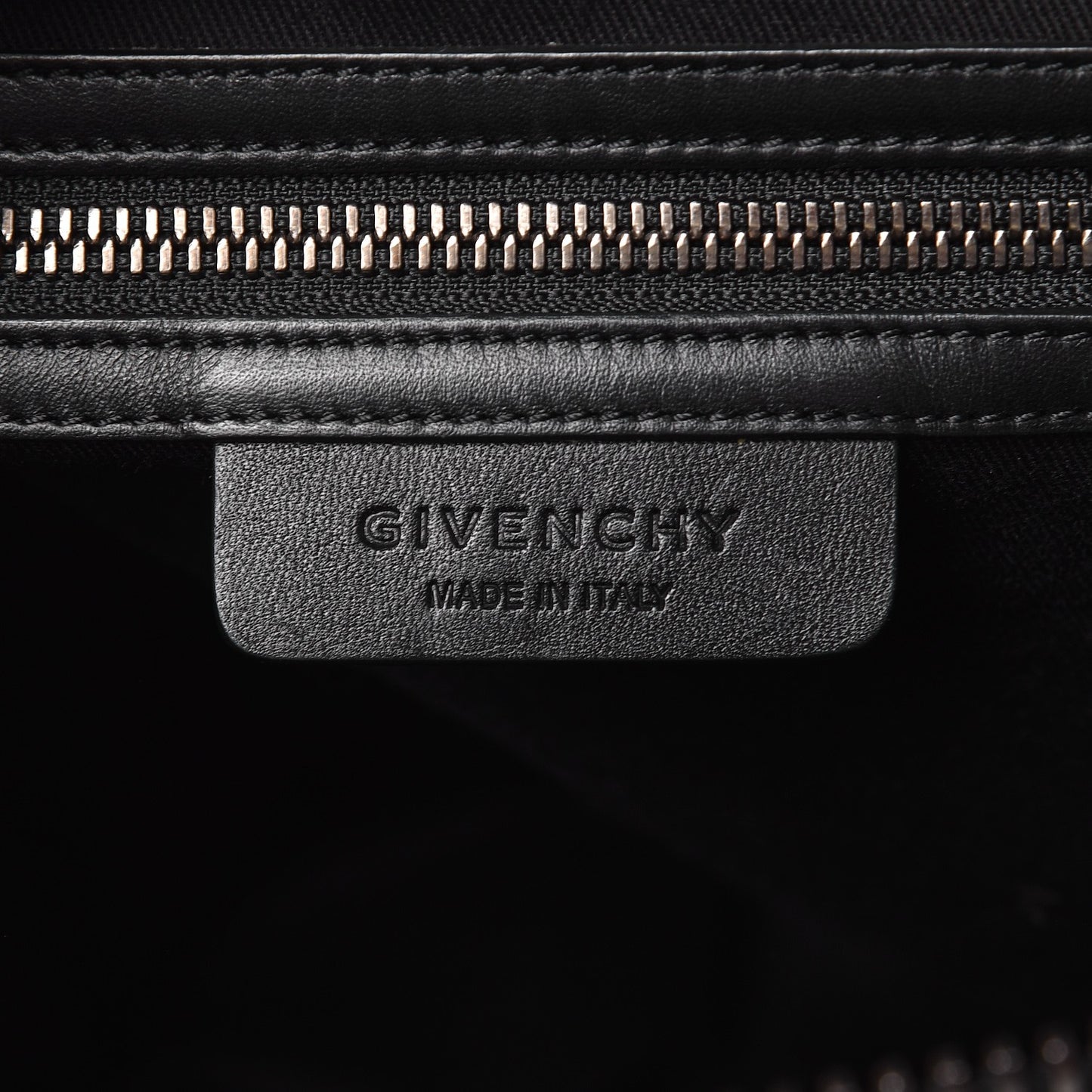 Smooth Calfskin Star Embossed Medium Antigona Black Blue