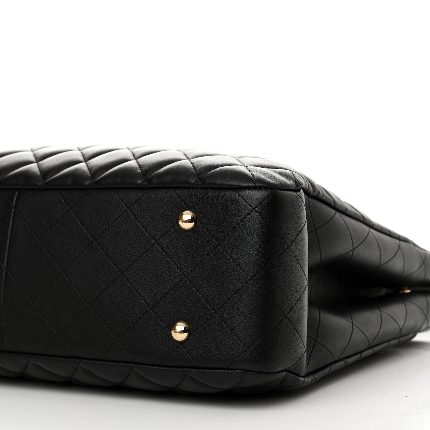 Calfskin Quilted Timeless Tote Black