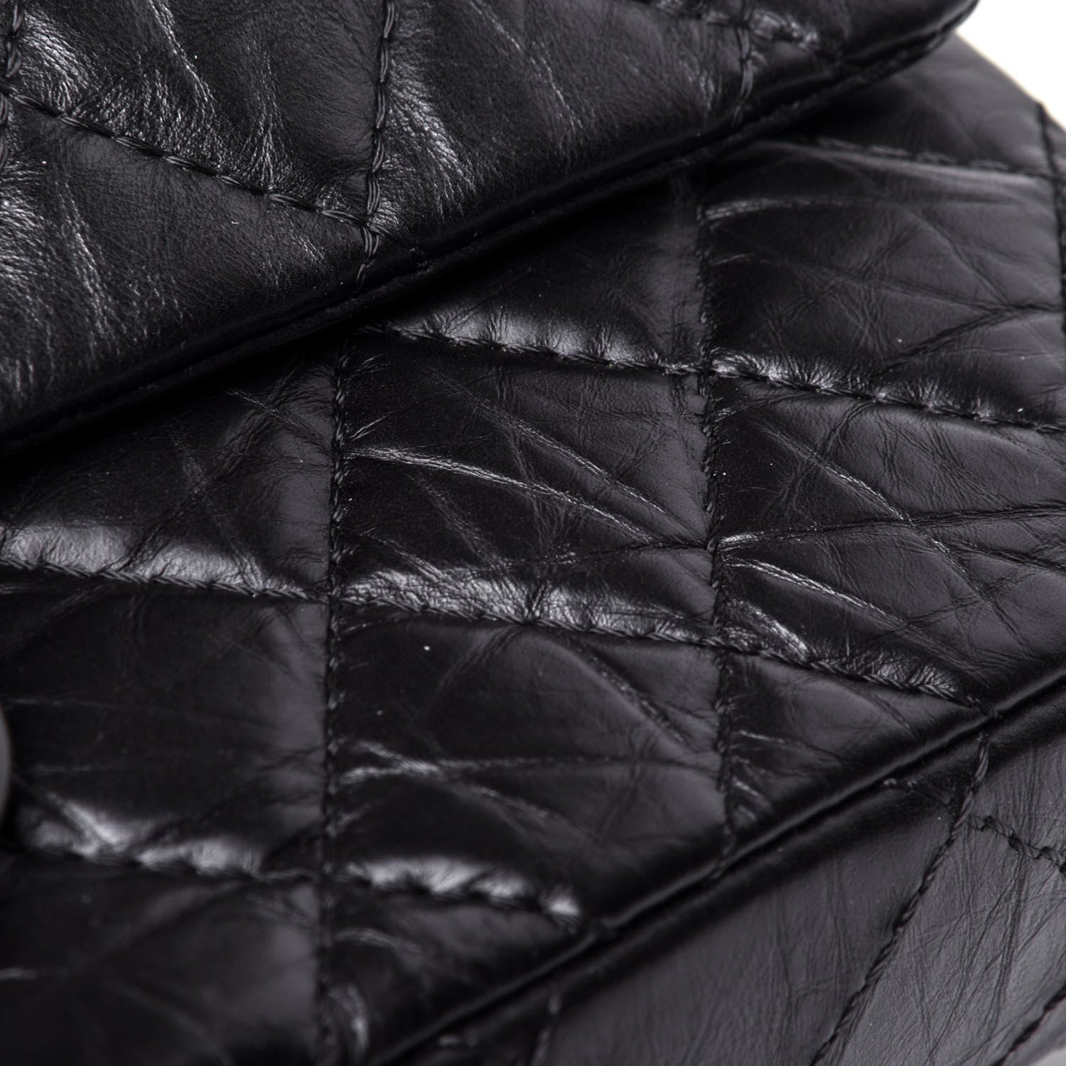 Chanel Aged Calfskin Quilted 2.55 Reissue 226 Flap Black 10 of 11