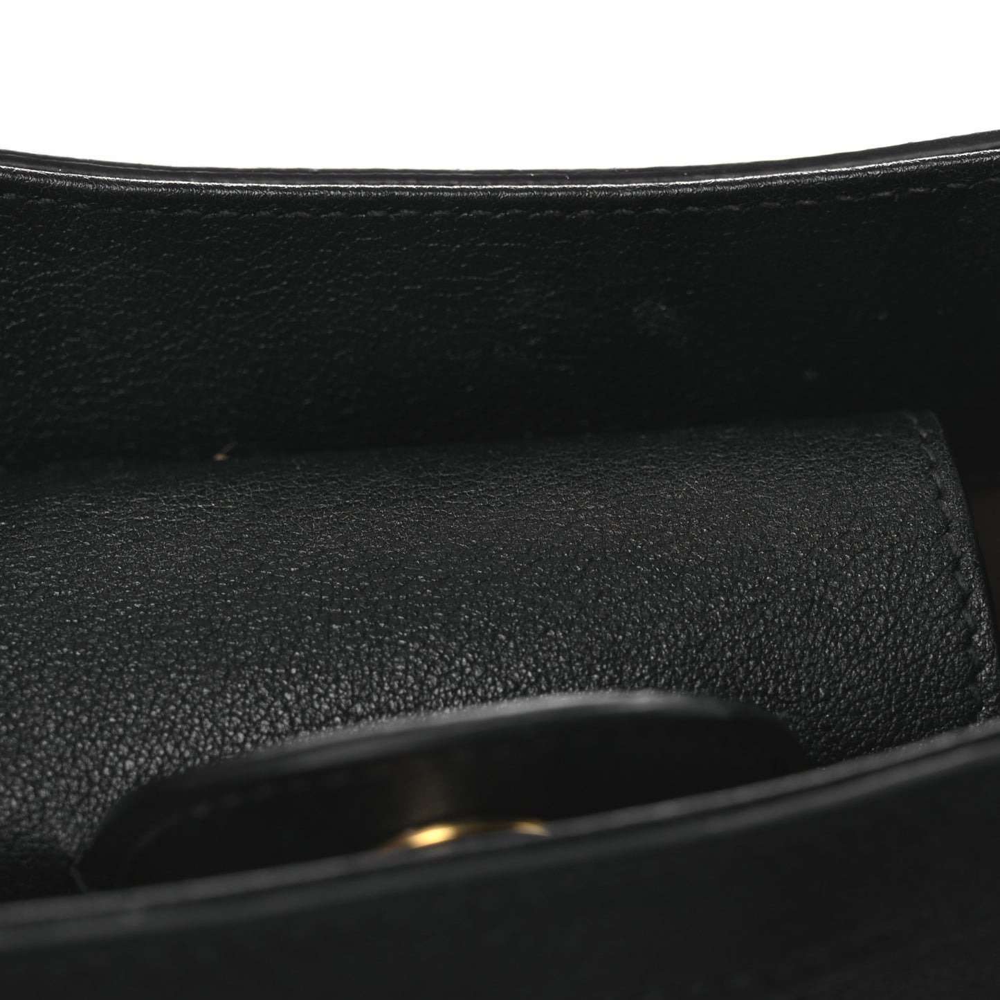 Wonka Grain Calfskin Mini Diana Tote Bag Black Yellow Fluo