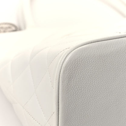 Chanel Caviar Quilted Medallion Tote White 9 of 16