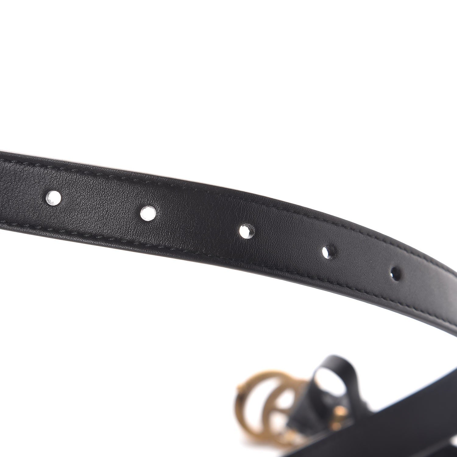 Gucci Calfskin Double G 20mm Belt 85 34 Black 5 of 6