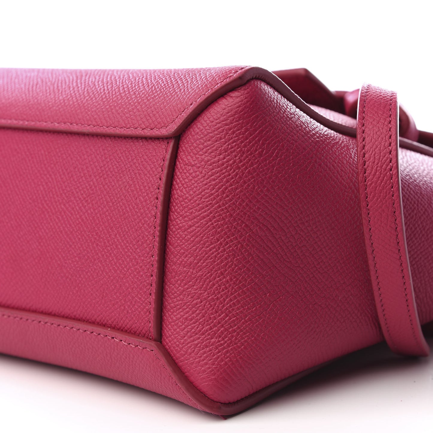 Grained Calfskin Nano Belt Bag Pink
